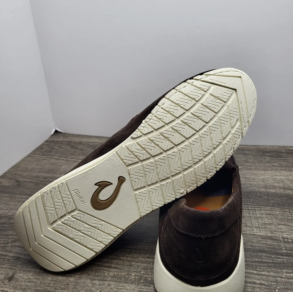 OluKai Ka'a Loafer Slip on Shoes Men's Size 11 Dark Brown New